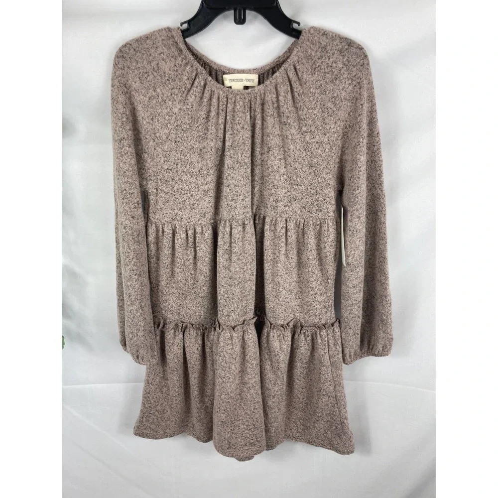 NWT Tucker + Tate Ruffle soft long sleeve dress 4